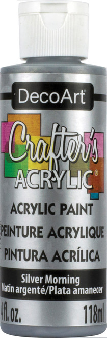 DecoArt Crafter's Acrylic Paint 4oz-Silver Morning - DCA10-95 - 766218022301 DecoArt Crafter's Acrylic Paint 4oz-Silver Morning - DCA10-95 - 766218022301