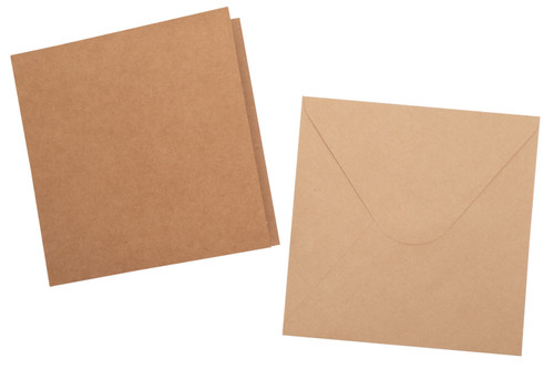 Studio Light Consumables 6"X6" Cards & Envelopes 20/Pkg-Nr. 12 Kraft - 5A002W3N-1GWRJ