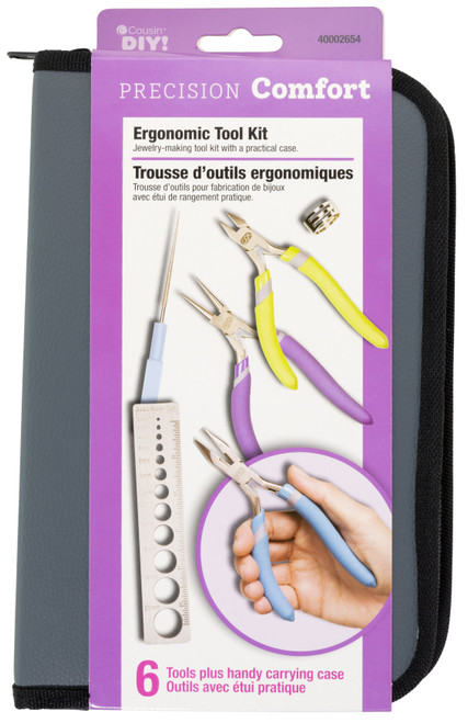 CousinDIY Precision Comfort Jewelry Making Tool Kit-6pcs - A50025FY-G186Y - 191648144895
