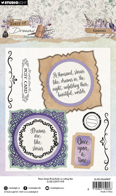 Diary Of Dreams Collection Clear Stamps 11/Pkg-Nr. 807, Elements - 5A002W38-1GWS0