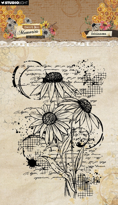Hazel Eaton Sweet Bee Memories Clear Stamp-Nr. 792, Echinacea - 5A002W3M-1GWSM - 8713943158418