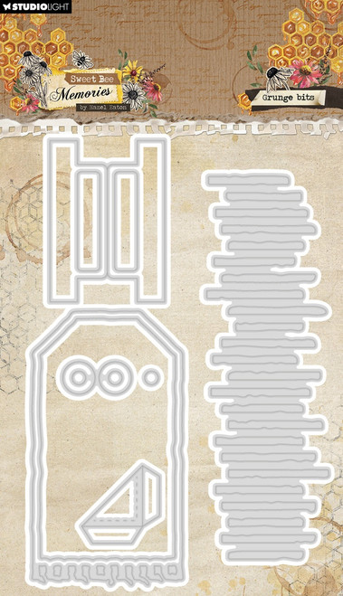 Hazel Eaton Sweet Bee Memories Collection Cutting Dies-Nr. 959 Grunge Bits - 5A002W2C-1GWSQ - 8713943158487