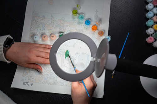 Daylight Halo Go 2 Rechargeable Magnifier Lamp-White - 5A002WLK-1GXDG Daylight Halo Go 2 Rechargeable Magnifier Lamp-White - 5A002WLK-1GXDG