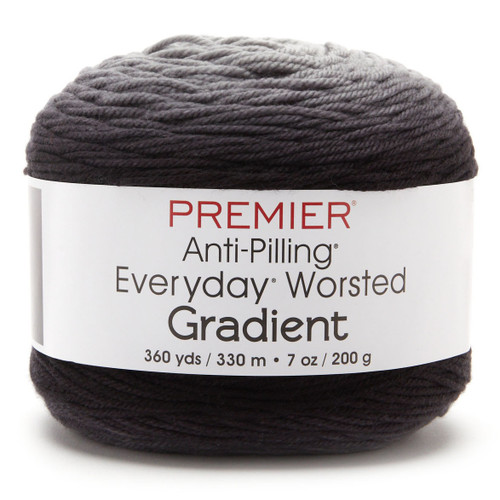 Premier Anti-Pilling Everyday Worsted Gradient Yarn-Black Tones - 5A002WML-1GXFW - 840166825617