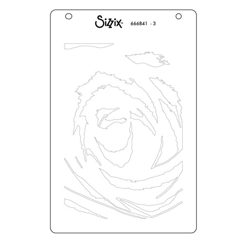 Sizzix A6 Stencil 4/Pkg by Stacey Park-Belle of the Ball - 5A002MWW-1GP95 Sizzix A6 Stencil 4/Pkg by Stacey Park-Belle of the Ball - 5A002MWW-1GP95