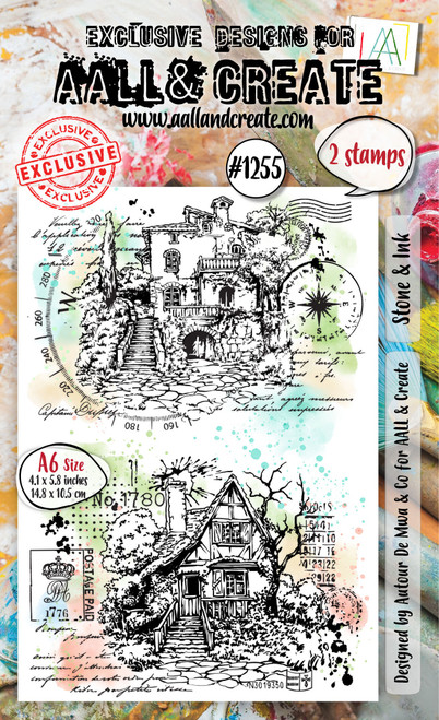 AALL And Create A6 Photopolymer Clear Stamp Set-Stone & Ink - 5A002V1R-1GWP8 - 5060979168816