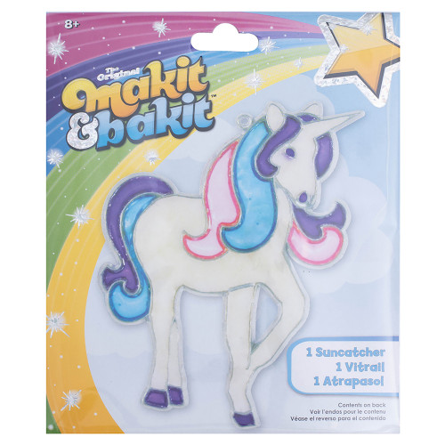 Colorbok Makit & Bakit Suncatcher Kit-Glitter Unicorn - TB-47648 - 765468476483
