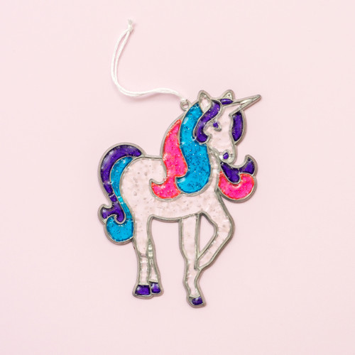 Colorbok Makit & Bakit Suncatcher Kit-Glitter Unicorn - TB-47648 Colorbok Makit & Bakit Suncatcher Kit-Glitter Unicorn - TB-47648