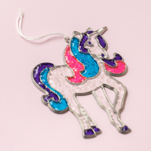 Colorbok Makit & Bakit Suncatcher Kit-Glitter Unicorn - TB-47648 Colorbok Makit & Bakit Suncatcher Kit-Glitter Unicorn - TB-47648
