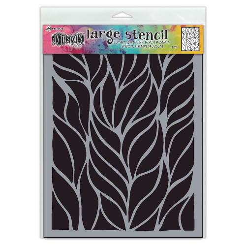 Dyan Reaveley's Dylusions Stencils 9"X12"-Fronds of Fun DYSL-1GWZS - 789541087588