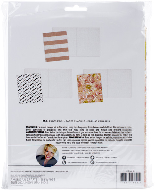 Heidi Swapp Storyline Chapters Insert Book Set-The Scrapbooker - HS315301
