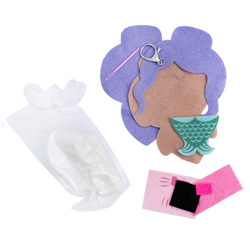 Colorbok Sew Cute! Felt Backpack Clip Kit-Mermaid - SCMINI-74300