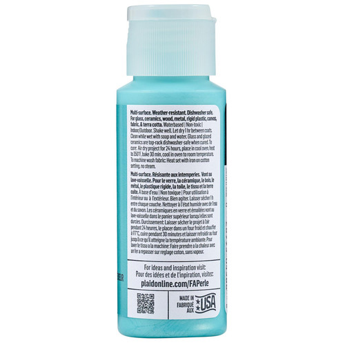 3 Pack - FolkArt Perle Acrylic Paint 2oz-Iced Aqua - 5A002XBX-1GYBZ 3 Pack - FolkArt Perle Acrylic Paint 2oz-Iced Aqua - 5A002XBX-1GYBZ