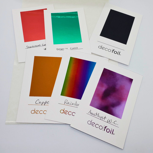 4 Pack - Deco Foil Toner Swatch Cards 4.25"X5.5" 8 Sheets-Singles - 5A002X2D-1GY01 4 Pack - Deco Foil Toner Swatch Cards 4.25"X5.5" 8 Sheets-Singles - 5A002X2D-1GY01
