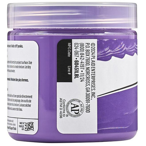 FolkArt Super Thick Acrylic Paint 4oz-Purple - 5A002XBZ-1GYB1 FolkArt Super Thick Acrylic Paint 4oz-Purple - 5A002XBZ-1GYB1
