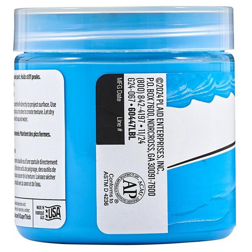 FolkArt Super Thick Acrylic Paint 4oz-Medium Blue - 5A002XBZ-1GYB4 FolkArt Super Thick Acrylic Paint 4oz-Medium Blue - 5A002XBZ-1GYB4