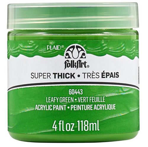 FolkArt Super Thick Acrylic Paint 4oz-Leafy Green - 5A002XBZ-1GYB8 - 028995604430 FolkArt Super Thick Acrylic Paint 4oz-Leafy Green - 5A002XBZ-1GYB8 - 028995604430