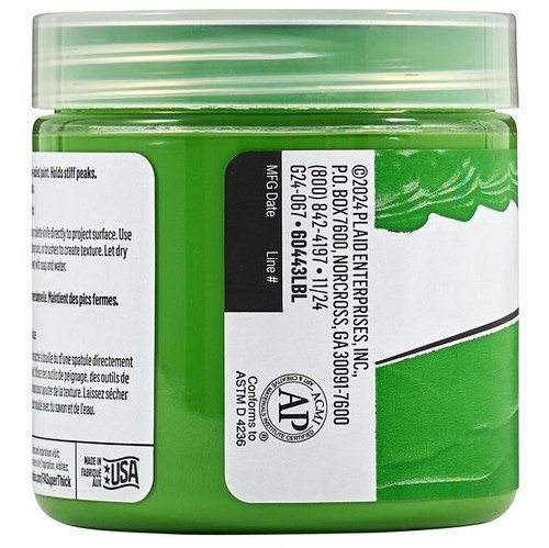 FolkArt Super Thick Acrylic Paint 4oz-Leafy Green - 5A002XBZ-1GYB8 FolkArt Super Thick Acrylic Paint 4oz-Leafy Green - 5A002XBZ-1GYB8