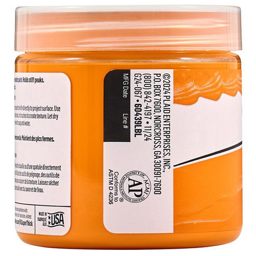 FolkArt Super Thick Acrylic Paint 4oz-Orange - 5A002XBZ-1GYC6 FolkArt Super Thick Acrylic Paint 4oz-Orange - 5A002XBZ-1GYC6