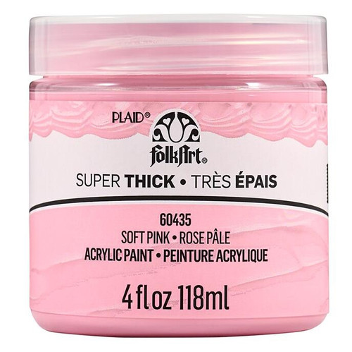 FolkArt Super Thick Acrylic Paint 4oz-Soft Pink - 5A002XBZ-1GYC7 - 028995604355
