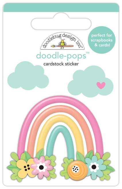 6 Pack - Doodlebug Doodle-Pops 3D Stickers-Rainbow Garden, Butterfly Kisses - 5A002X8H-1GY54 - 842715087835