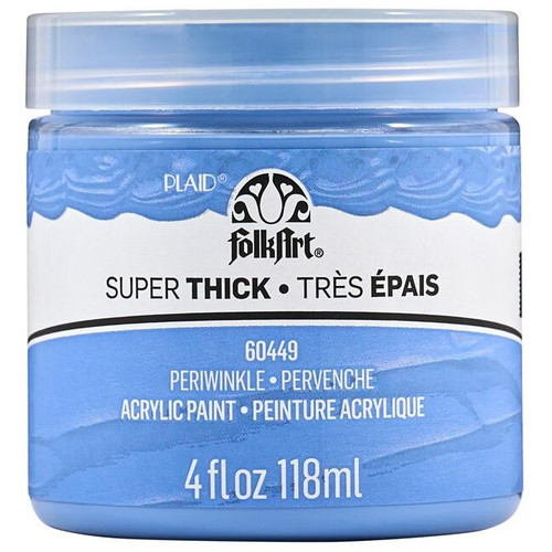 3 Pack - FolkArt Super Thick Acrylic Paint 4oz-Periwinkle - 5A002XBZ-1GY9W - 028995604492 3 Pack - FolkArt Super Thick Acrylic Paint 4oz-Periwinkle - 5A002XBZ-1GY9W - 028995604492