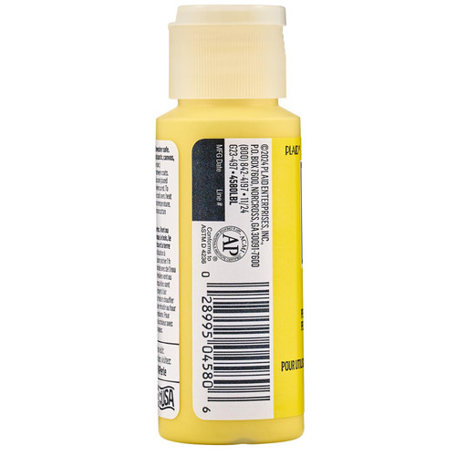 3 Pack FolkArt Perle Acrylic Paint 2oz-Lemon Meringe 5A002XBX-1GYB9