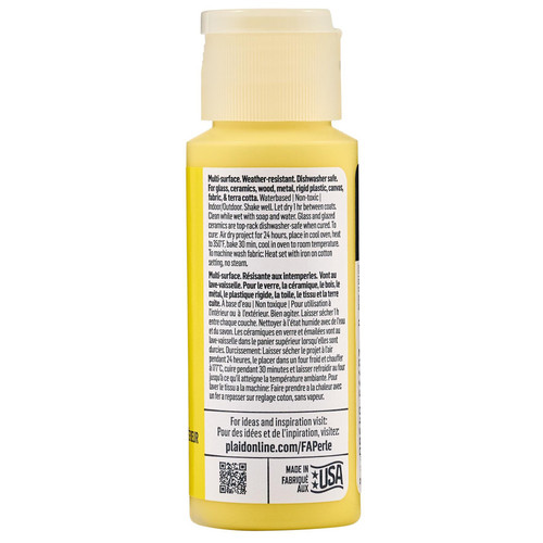 3 Pack - FolkArt Perle Acrylic Paint 2oz-Lemon Meringe - 5A002XBX-1GYB9