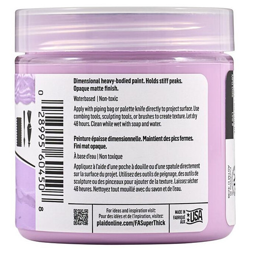 3 Pack - FolkArt Super Thick Acrylic Paint 4oz-Soft Purple - 5A002XBZ-1GYBH 3 Pack - FolkArt Super Thick Acrylic Paint 4oz-Soft Purple - 5A002XBZ-1GYBH