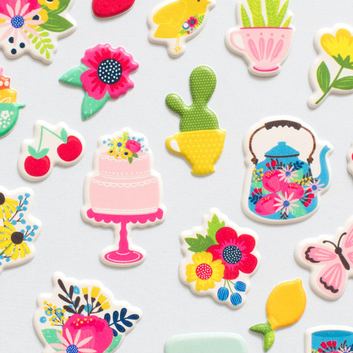 3 Pack - Jen Hadfield My Bright Life Puffy Stickers-Icons - 733886