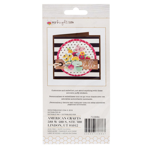 3 Pack - Jen Hadfield My Bright Life Puffy Stickers-Icons - 733886