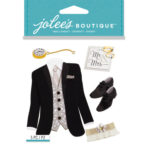 3 Pack - Jolee's Boutique Dimensional Stickers-Tuxedo - E5021597 - 015586976373