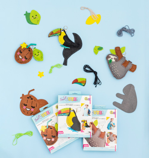 Colorbok Sew Cute! Felt Keychain-Sloth - 34004931 Colorbok Sew Cute! Felt Keychain-Sloth - 34004931