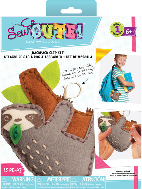 Colorbok Sew Cute! Felt Keychain-Sloth - 34004931 Colorbok Sew Cute! Felt Keychain-Sloth - 34004931