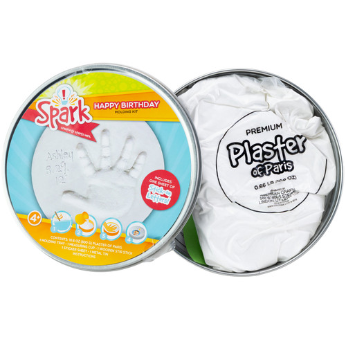 3 Pack - Colorbok Spark Happy Birthday Round Plaster Tin- - 4251006A