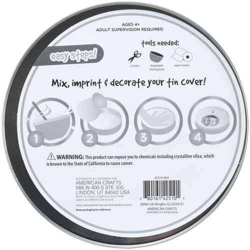 3 Pack - Colorbok Spark Happy Birthday Round Plaster Tin- - 4251006A