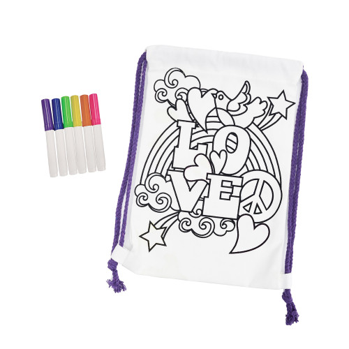 Colorbok Make It Colorful! Color Your Own Backpack-Groovy - 34012346