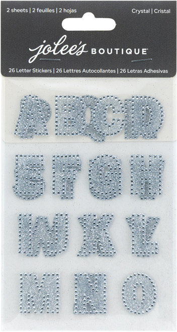 3 Pack - Jolee's Bling Sheet 2/Pkg -Crystal Letters - 5A002MK5-1GP19 - 191648181463