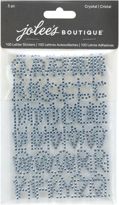3 Pack - Jolee's Bling Sheet 3/Pkg .65"-Crystal Letters - 5A002MLH-1GP1B - 191648181470