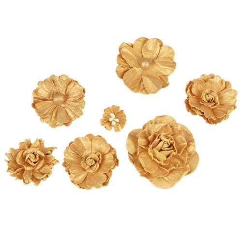 3 Pack - Craft Perfect Grad Flower Pack-Gold - 5A002ML7-1GP14 3 Pack - Craft Perfect Grad Flower Pack-Gold - 5A002ML7-1GP14