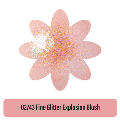 3 Pack - Delta Ceramcoat Fine Glitter Explosion Acrylic Paint 2oz-Blush - 5A002XXP-1GYR4