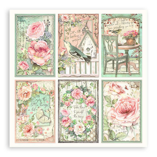 3 Pack - Stamperia Single-Sided Paper Pad 8"X8" 22/Pkg-House of Roses, 10 Designs/1 Each - 5A002WFG-1GX6N 3 Pack - Stamperia Single-Sided Paper Pad 8"X8" 22/Pkg-House of Roses, 10 Designs/1 Each - 5A002WFG-1GX6N