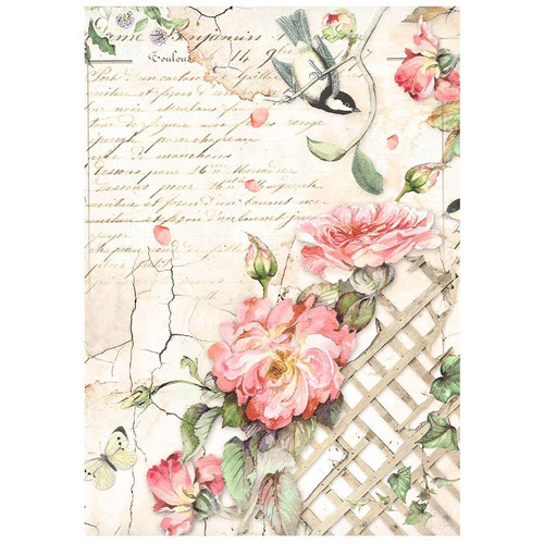 3 Pack - Stamperia Rice Paper Backgrounds A6 8/Pkg -House of Roses - 5A002WFR-1GX7V 3 Pack - Stamperia Rice Paper Backgrounds A6 8/Pkg -House of Roses - 5A002WFR-1GX7V