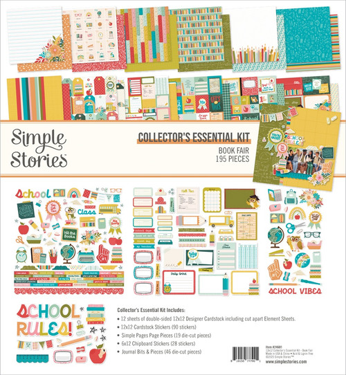 Simple Stories Collector's Essential Kit 12"X12"-Book Fair - 5A002X12-1GXVS - 810150777901