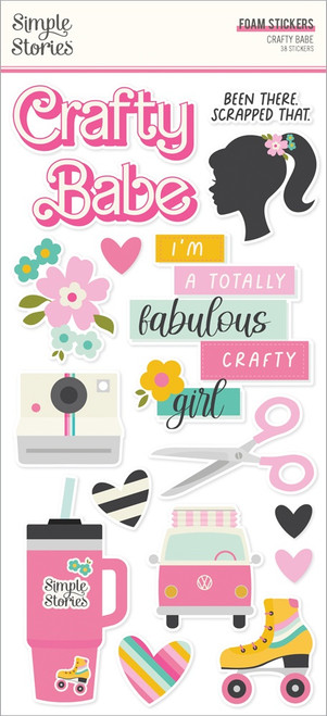 Crafty Baby Foam Stickers-38/Pkg - 5A002X0S-1GXVY - 810150777567