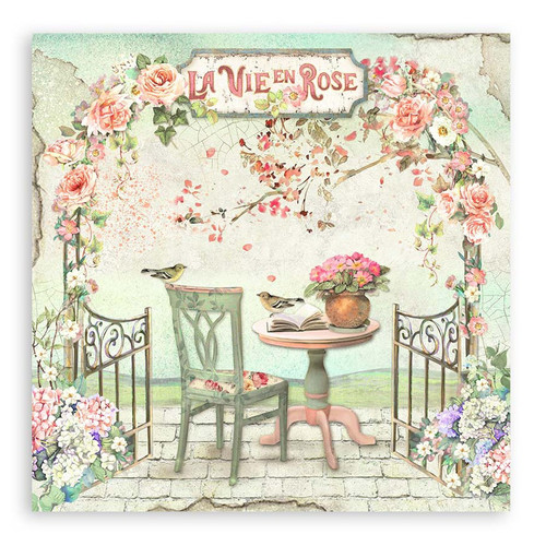 3 Pack Stamperia Single-Sided Paper Pad 12"x12" 22/Pkg-House of Roses 5A002WFK-1GX8F