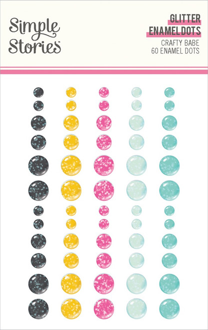 Crafty Babe Enamel Dots 60/Pkg-Crafty Babe - 5A002WZZ-1GXWR - 810150777581