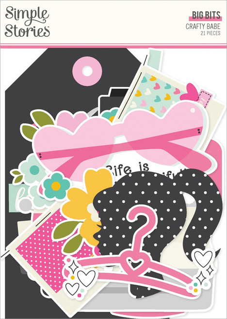 Crafty Babe Bits & Pieces 21/Pkg-Big - 5A002WXG-1GXV6 - 810150777550 Crafty Babe Bits & Pieces 21/Pkg-Big - 5A002WXG-1GXV6 - 810150777550