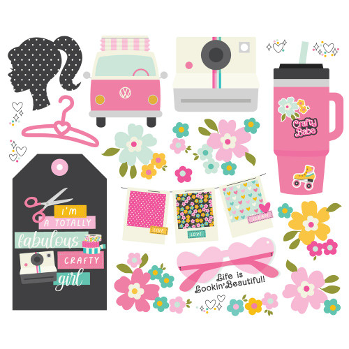 Crafty Babe Bits & Pieces 21/Pkg-Big - 5A002WXG-1GXV6 Crafty Babe Bits & Pieces 21/Pkg-Big - 5A002WXG-1GXV6