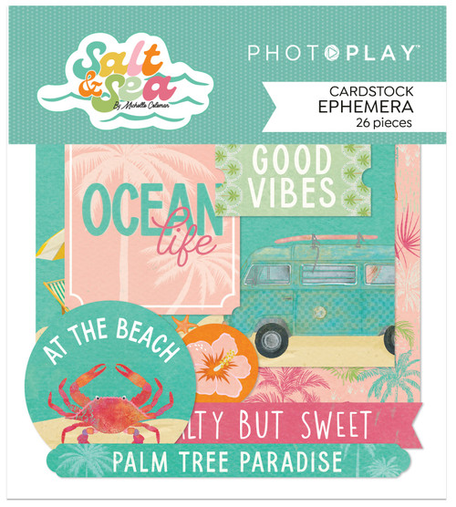 PhotoPlay Ephemera Cardstock Die-Cuts-Salt & Sea 5A002XG0-1GYCF - 709388349168